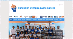 Desktop Screenshot of fundacionolimpicaguatemalteca.org